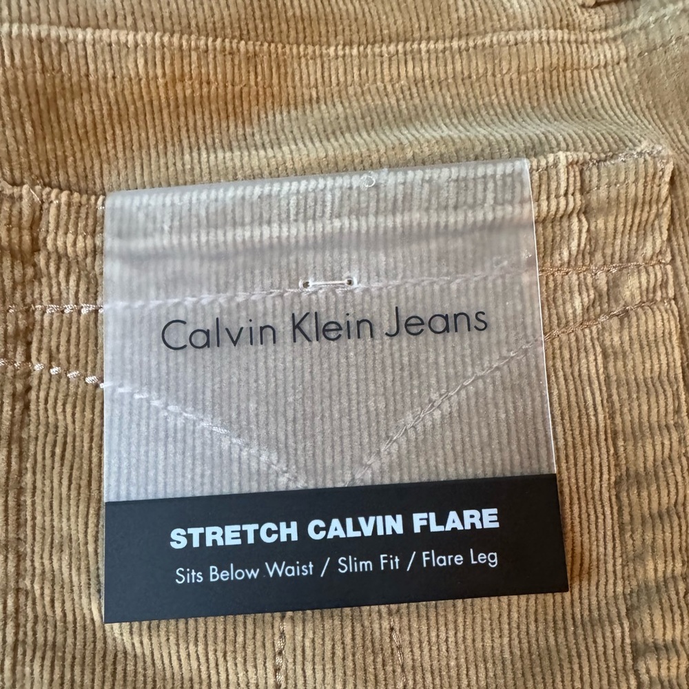 Calvin Klein Women's Tan Flare Pants